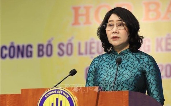 La directora general de la Oficina General de Estadísticas, Nguyen Thi Huong. (Fotografía: VNA)