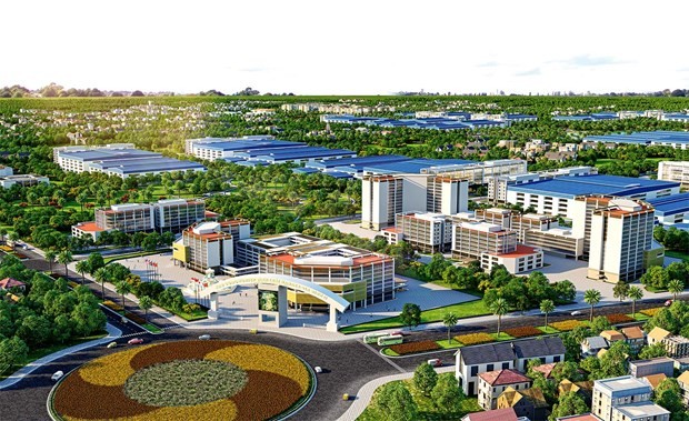 Diseño del parque industrial de Gia Binh II. (Fotografía: baodautu.vn)