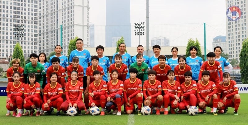 La selección nacional de fútbol femenino de Vietnam. (Fotografía: Federación de Fútbol de Vietnam)