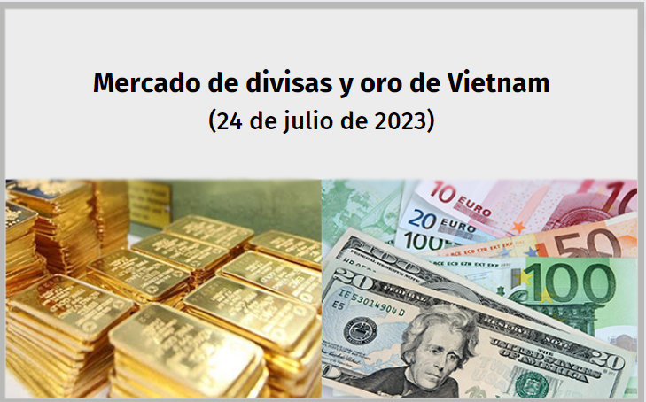 Infografía: Mercado de divisas y oro de Vietnam - 24 de julio de 2023