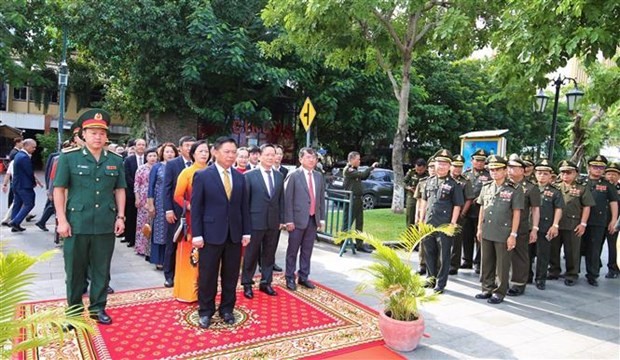 Rinden en Camboya homenaje a mártires vietnamitas. (Fotografía: VNA)