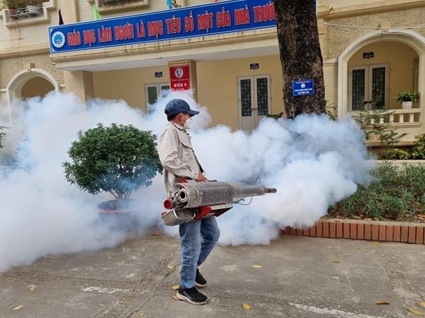 Hanói toma medidas preventivas contra el dengue. (Fotografía: VNA)