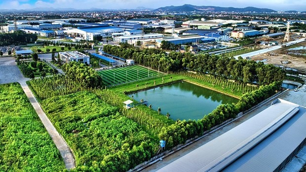 El parque Eco-Industrial de Nam Cau Kien en el distrito de Thuy Nguyen en la ciudad de Hai Phong. (Fotografía: nhadan.vn)