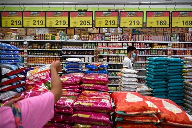 El arroz en venta en un supermercado en Bangkok, Tailandia. (Fotografía: AFP/VNA)