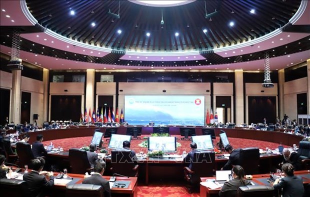 Panorama de la 18 Reunión de Ministros de Medio Ambiente de la Asean+3 (China, Japón y Corea del Sur). (Fotografía: VNA)