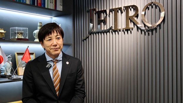 Nakajima Takeo, representante de la Organización de Comercio Exterior de Japón en Hanói. (Fotografía: VNA)