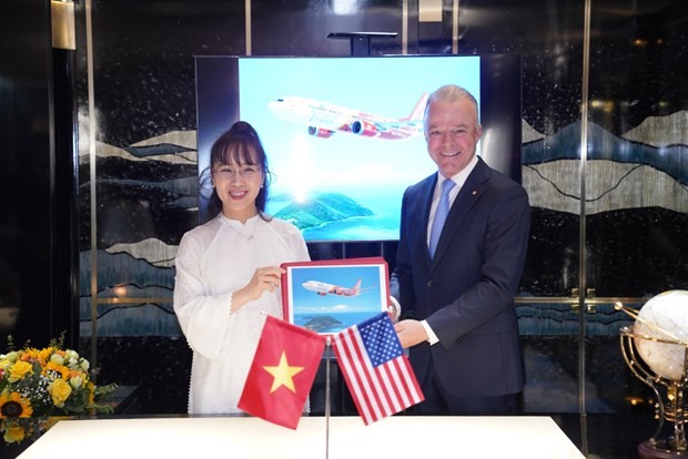 Vietjet y Boeing alcanzan acuerdos importantes en ocasión de la visita de Estado a Vietnam del presidente estadounidense, Joe Biden. (Fotografía: vietjetair.com)