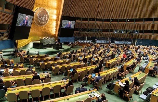 En una sesión de la ONU. (Fotografía: ONU)