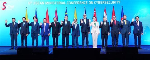 En la octava Conferencia de la Asean sobre la Seguridad Cibernética. (Fotografía: VNA)