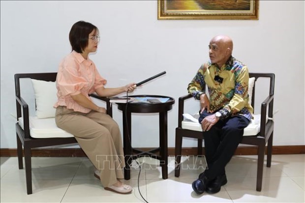 Veeramalla Anjaiah, investigador principal del Centro de Estudios del Sudeste Asiático en un encuentro con la prensa. (Fotografía: VNA)