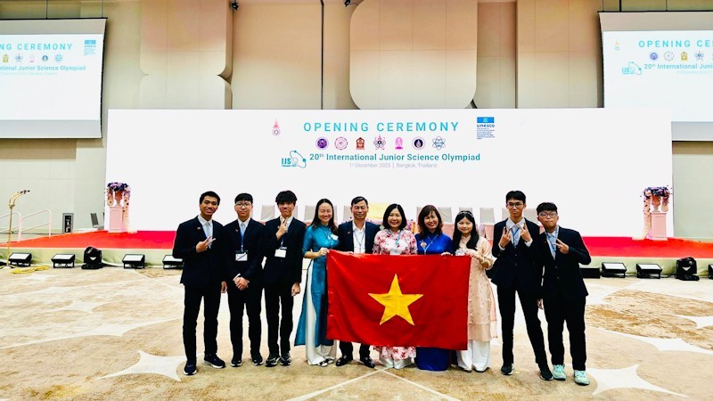 Vietnam triunfa en la Olimpiada Internacional Juvenil de Ciencias 2023. (Fotografía: Nhan Dan)
