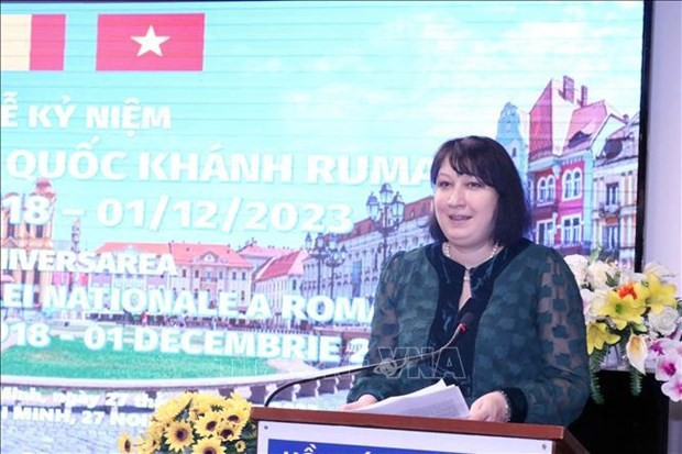 La embajadora de Rumania en Vietnam, Cristina Romila. (Fotografía: VNA)