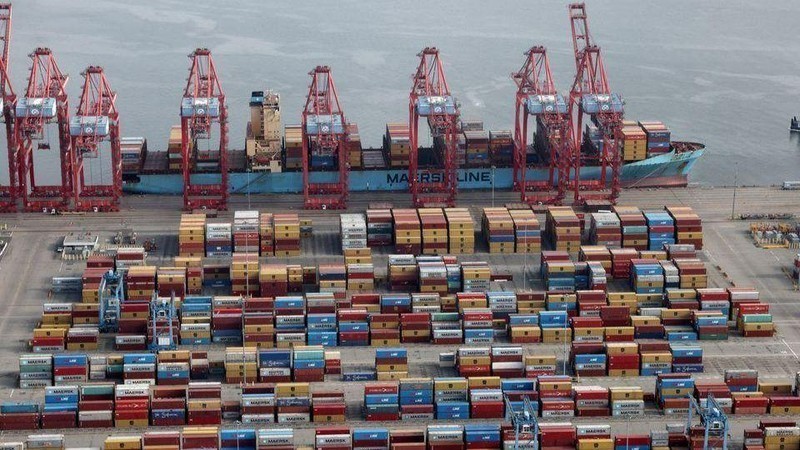 Puerto de mercancías de Long Beach, en el estado estadounidense de California. (Fotografía: Reuters)