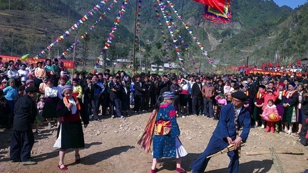 El festival de Gau Tao de la etnia Mong. (Fotografía: dangcongsan.vn)