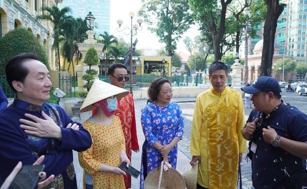 Turistas chinos en Ciudad Ho Chi Minh. (Fotografía: VNA)