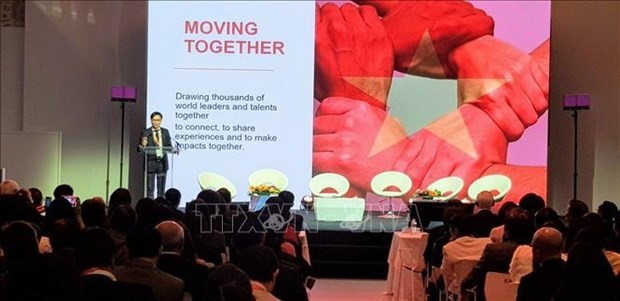 Nguyen Duc Khuong, presidente de AVSE Global, habla en el VGLF 2019. (Fotografía: VNA)