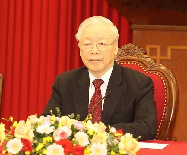 El secretario general del Partido Comunista de Vietnam, Nguyen Phu Trong. (Fotografía: VNA)