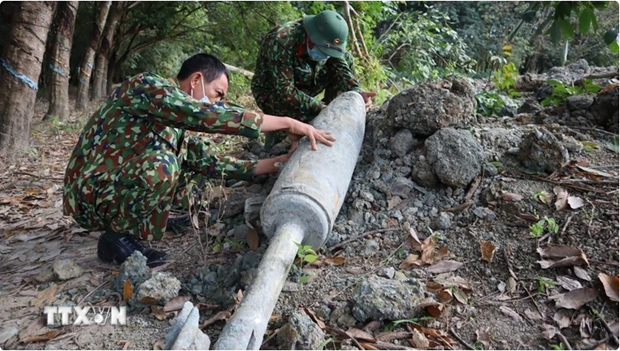 Vietnam acelera labores para superación de secuelas de bombas remanentes de guerra. (Fotografía: VNA)