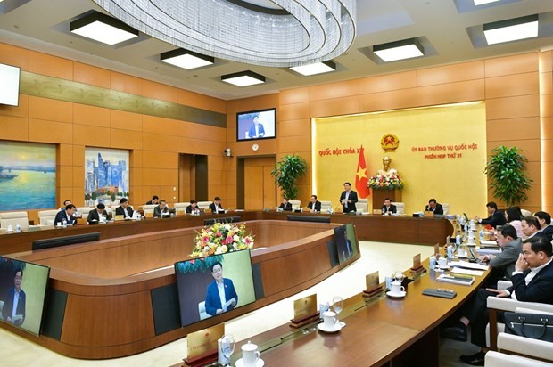 En la 31 reunión del Comité Permanente de la Asamblea Nacional de Vietnam. (Fotografía: VNA)
