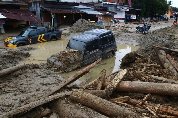 Deslizamiento de tierra en Sulawesi del Sur. (Fotografía: The Star) 