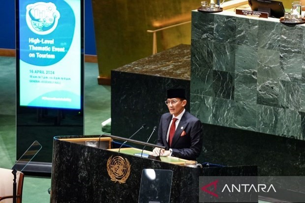El ministro de Turismo y Economía Creativa, Sandiaga Salahuddin Uno. (Fotografía: antaranews.com)