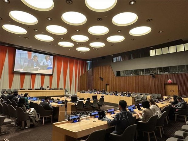 En la reunión del Grupo Asia-Pacífico en la ONU. (Fotografía: VNA)