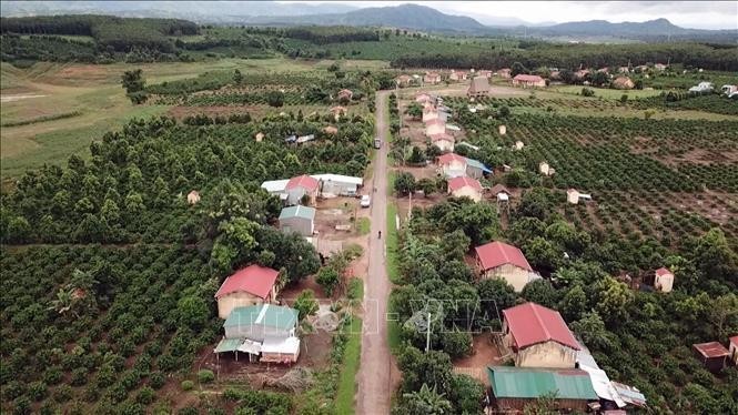 La aldea Le, en la comuna fronteriza de Mo Rai (Sa Thay, Kon Tum). (Fotografía: VNA)