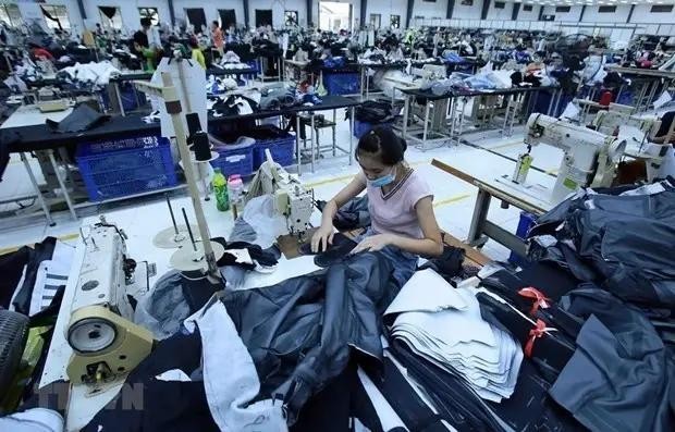 La producción de prendas de vestir en Vietnam para la exportación. (Fotografía: VNA)