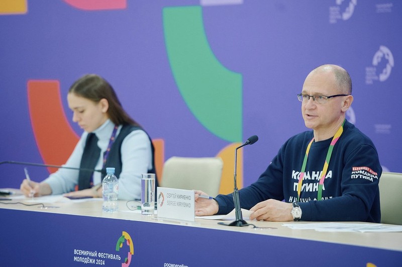 Sergei Kiriyenko, primer jefe adjunto de Gabinete de la Oficina Ejecutiva Presidencial, presidente del Comité Organizador del WYF2024, en el evento. (Fotografía: fest2024.com)