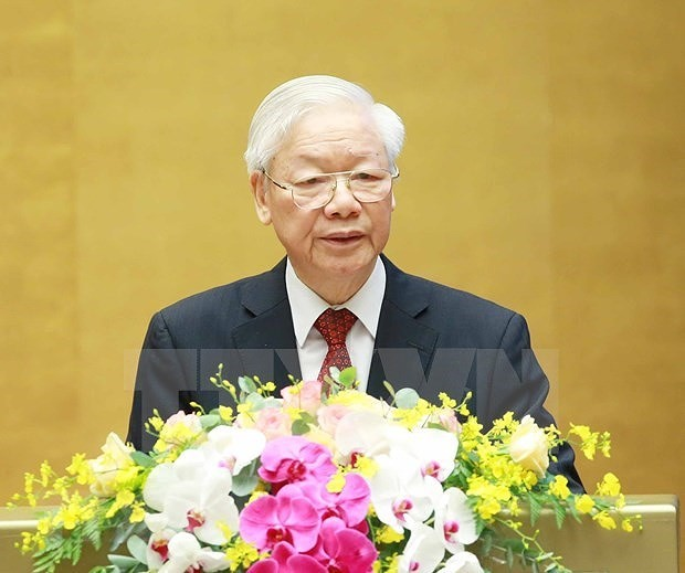 El secretario general del Partido Comunista de Vietnam, Nguyen Phu Trong. (Fotografía: VNA)