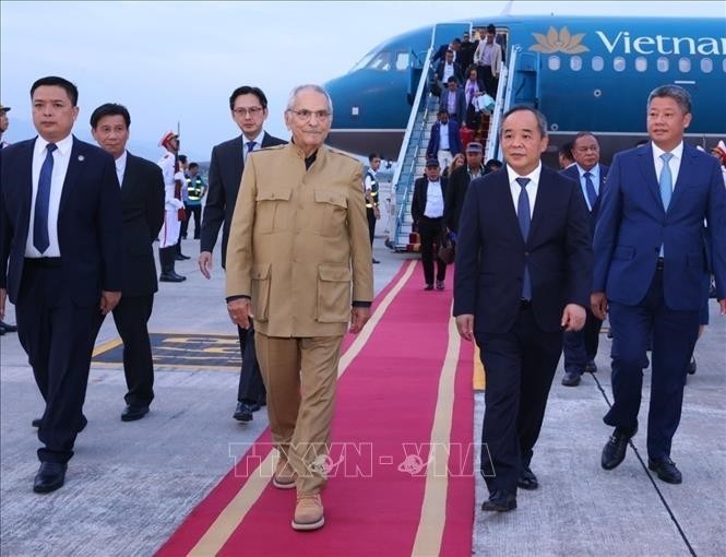 El presidente de Timor Oriental, José Ramos-Horta, llega a Hanói para iniciar una visita de Estado a Vietnam. (Foto: VNA)