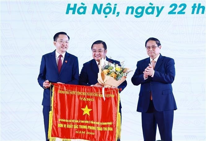 El primer ministro Pham Minh Chinh en el acto. (Fotografía: VNA)