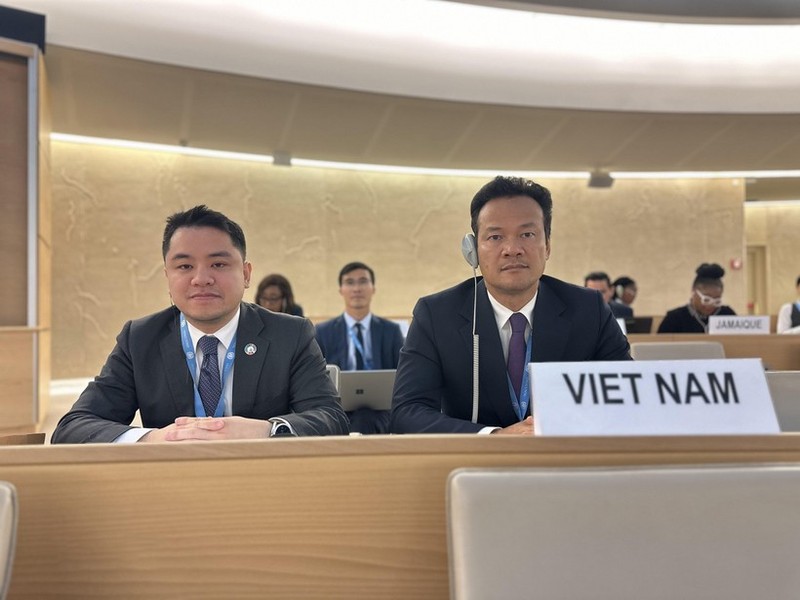 El embajador Mai Phan Dung, jefe de la delegación permanente de Vietnam ante la Organización de las Naciones Unidas, la Organización Mundial del Comercio y otros organismos internacionales en Ginebra. (Fotografía: VNA)