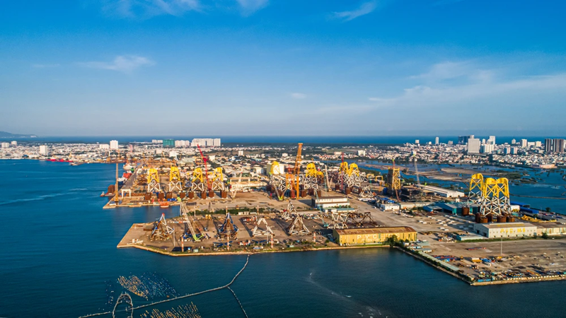 Una de las obras en el mar del Grupo Nacional de Petróleo y Gas de Vietnam. (Fotografía: VNA)