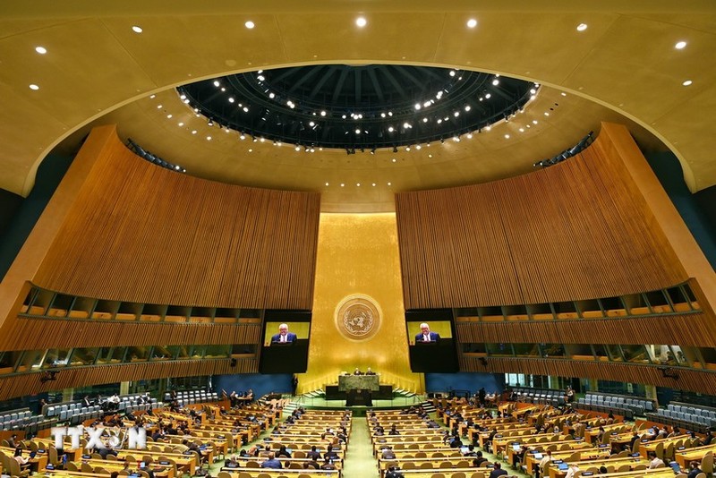 Panorama de la sesión. (Fotografía: VNA)