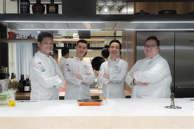 El equipo vietnamita competirá en la ronda final del concurso culinario Bocuse d'Or, que se inaugurará en Francia el 25 de enero de 2025. (Fotografía: Bocuse d'Or Vietnam)