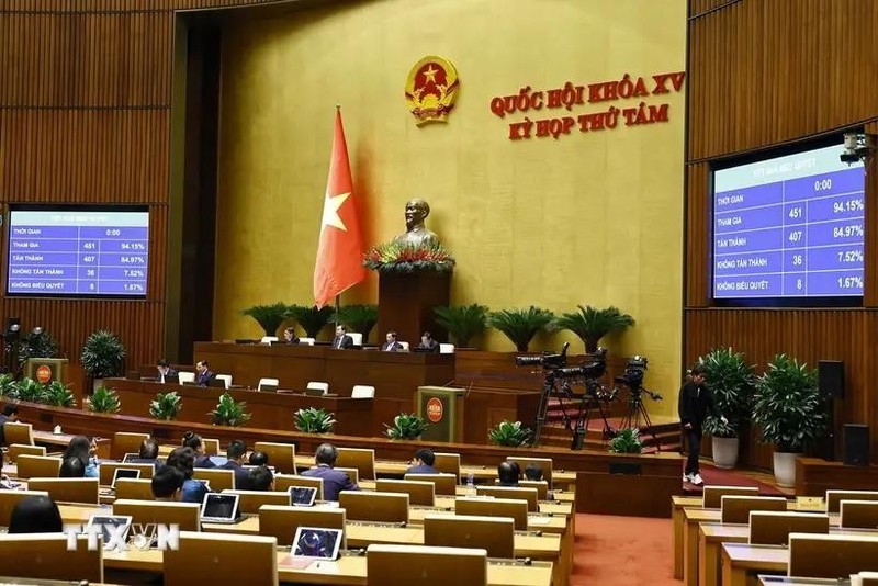 Una sesión de la Asamblea Nacional de Vietnam. (Fotografía: VNA)