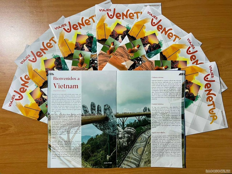 El artículo "Bienvenidos a Vietnam" en la edición especial de la revista Viajes Venetur.