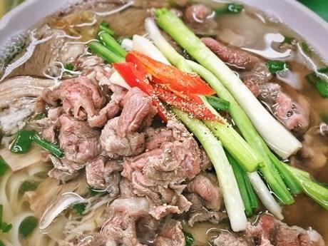 Pho Bo (sopa de fideos con carne de vaca). (Fuente: VNA)