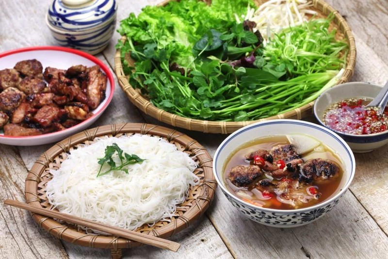 Bun Cha, uno de los platos destacados de Hanói.