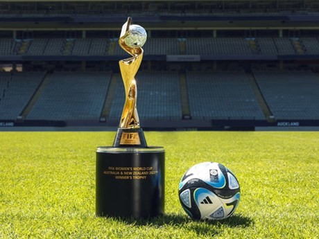 El trofeo de la Copa Mundial Femenina. (Fotografía: vtv.vn) 