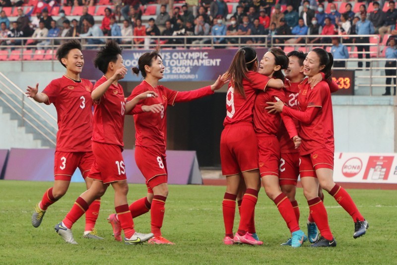 Selección femenina de fútbol de Vietnam sigue a la segunda ronda preliminar de los Juegos Olímpicos.
