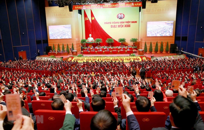 El XIII Congreso Nacional del Partido Comunista de Vietnam. (Fotografía: VNA)