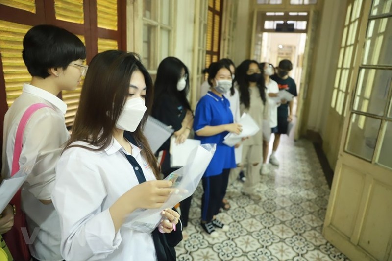 Más de un millón de estudiantes participarán en examen de graduación de bachillerato. (Fotografía: VNA)