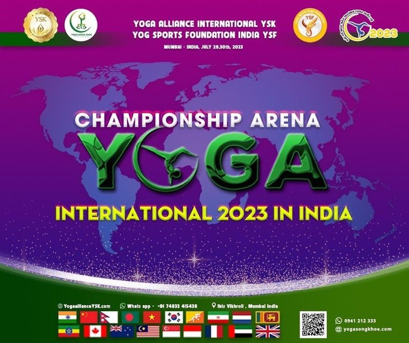 Campeonato Internacional de Arena de Yoga 2023 atrae a cientos de atletas.
