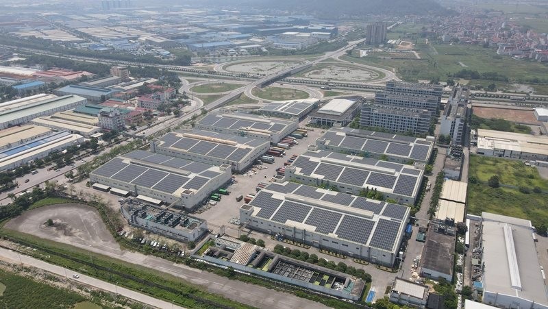Proyecto de energía solar en la fábrica de CME en la fábrica Foxconn Bac Giang.