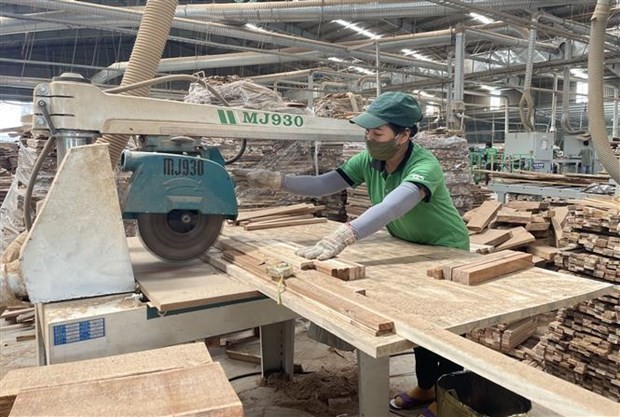 Empresas exportadoras de procesamiento de madera. (Fotografía: VNA)