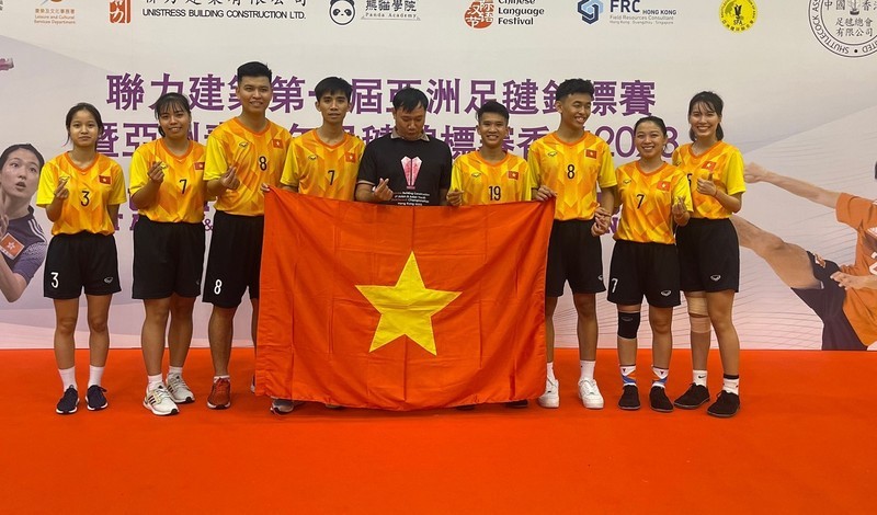 Los atletas vietnamitas en el evento. (Fotografía: VNA)