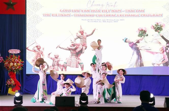 Una actuación en el programa del intercambio cultural Vietnam - Tailandia. (Fotografía: VNA)
