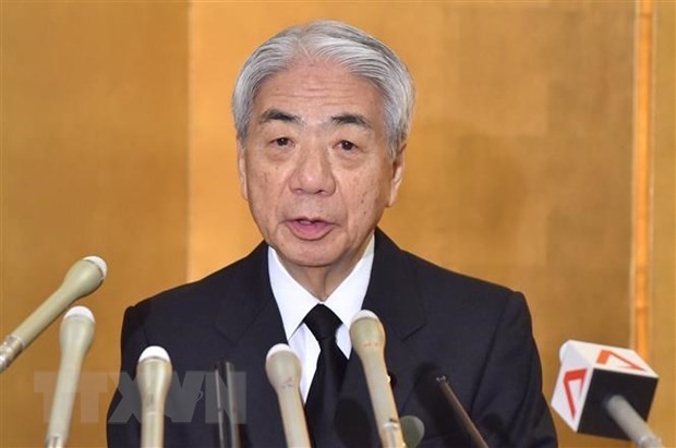 El presidente de la Cámara de Consejeros de Japón, Otsuji Hidehisa.